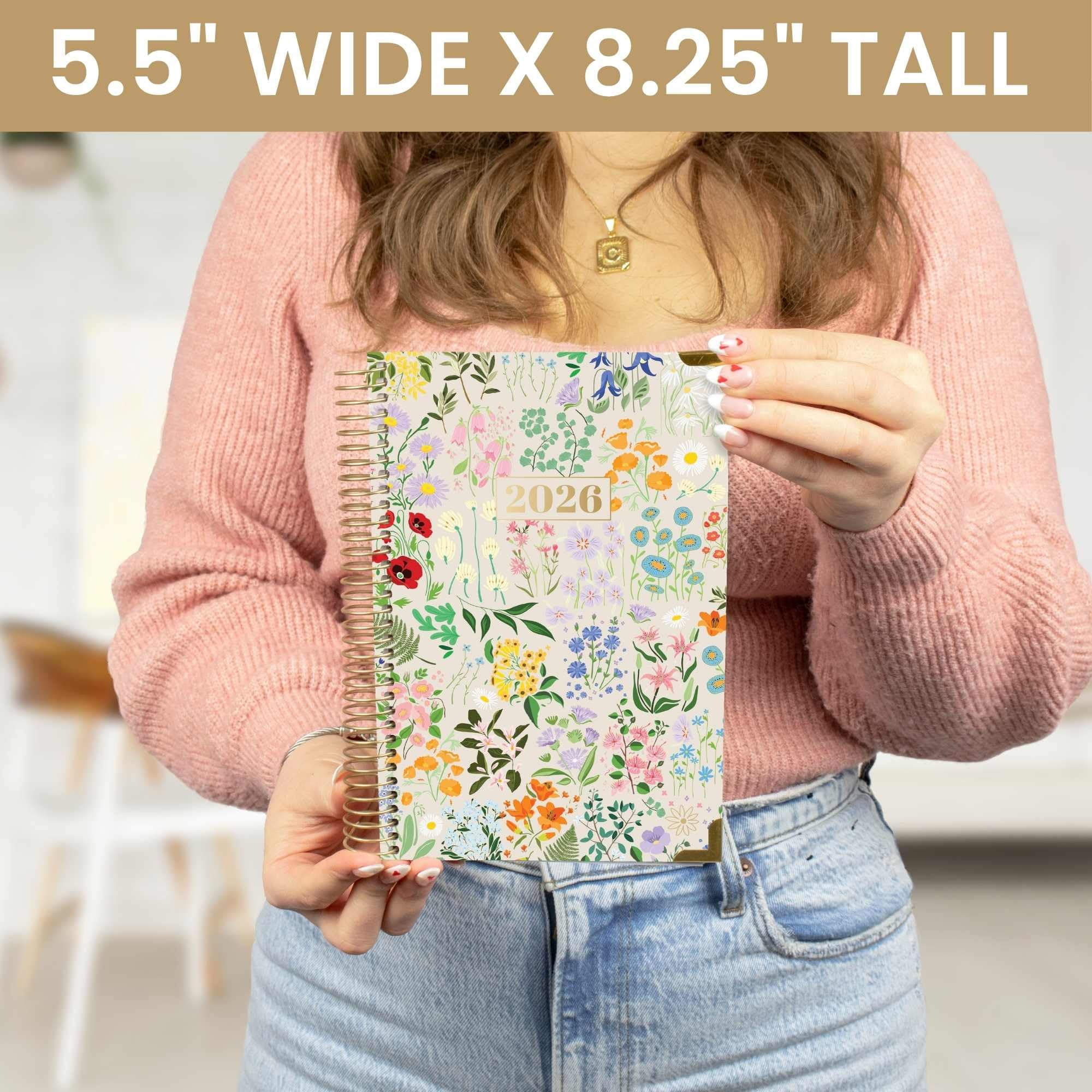 Bloom 2026 Hardcover Planner - A5 Monthly & Weekly Organizer - Garden Party Design - View #8