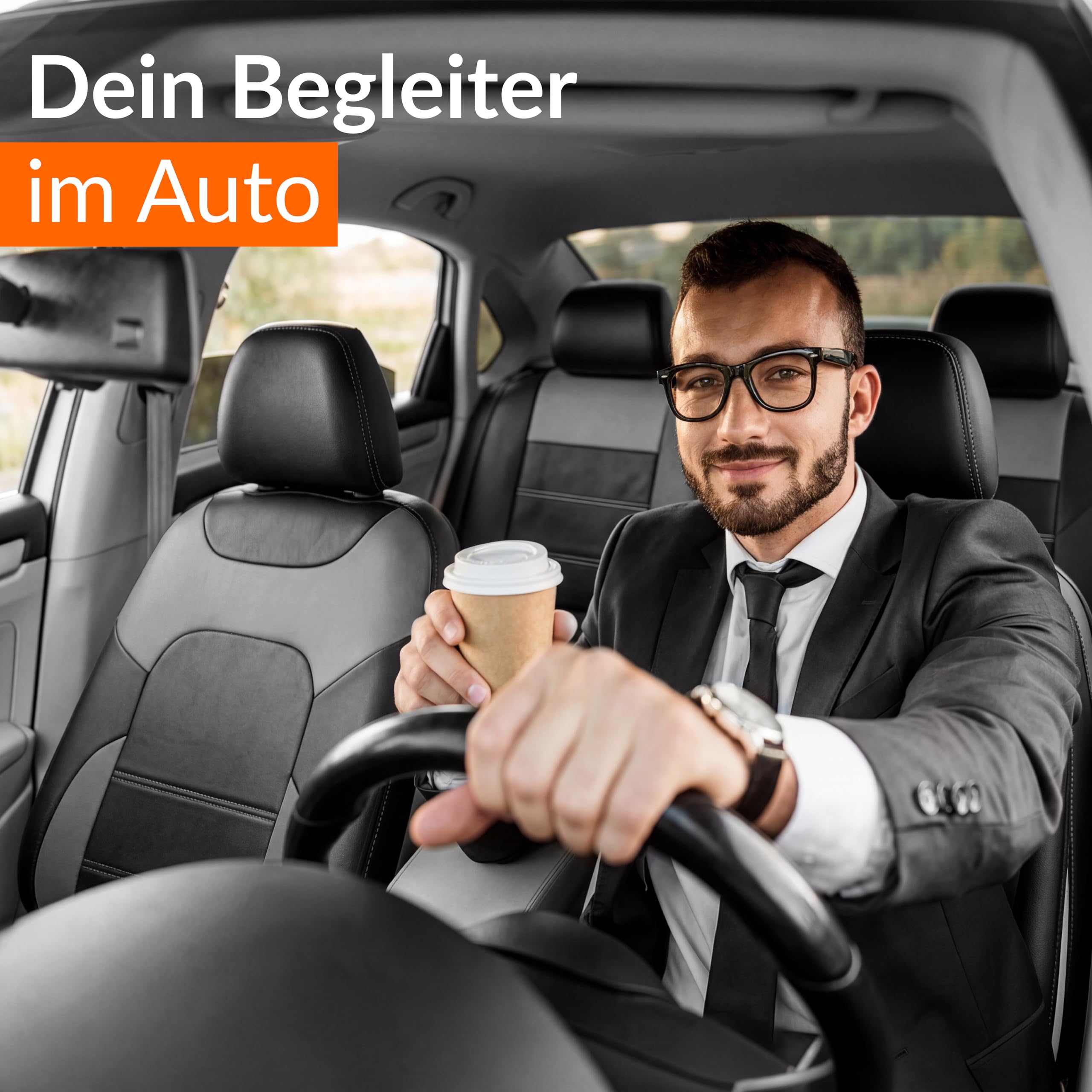 Upgrade4cars Auto-Sitzbezüge Grau Leder-Optik | Universal Auto-Sitzschoner Set für Sommer & Winter | Kunstleder Auto-Schonbezüge für die Vordersitze & Rückbank