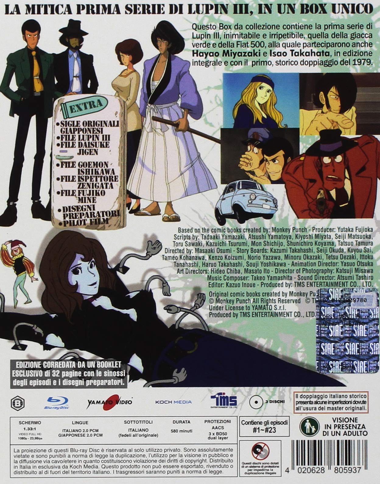 Lupin III - La Prima Serie (3 Blu Ray)