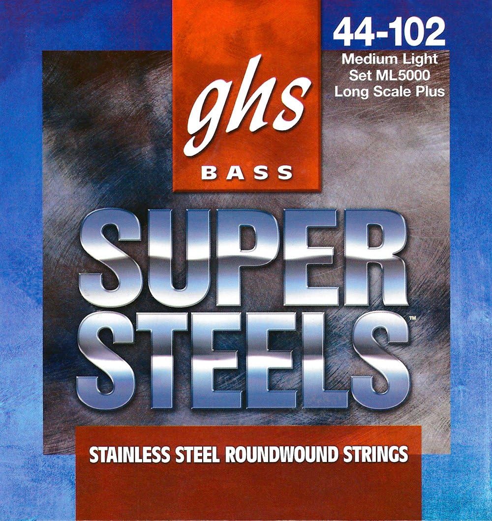 Amazon.com: DR Strings HI-BEAMS - Stainless Steel 5-String Bass Guitar ...