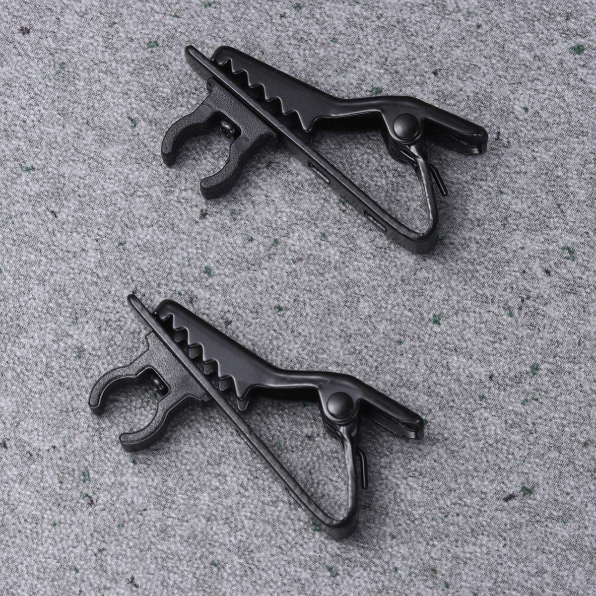 ULDIGI 10Pcs Microphone Clip Lapel Tie Clip for Lavalier Microphones Compact High Sensitivity Design for Lectures Online Chats Podium Speeches