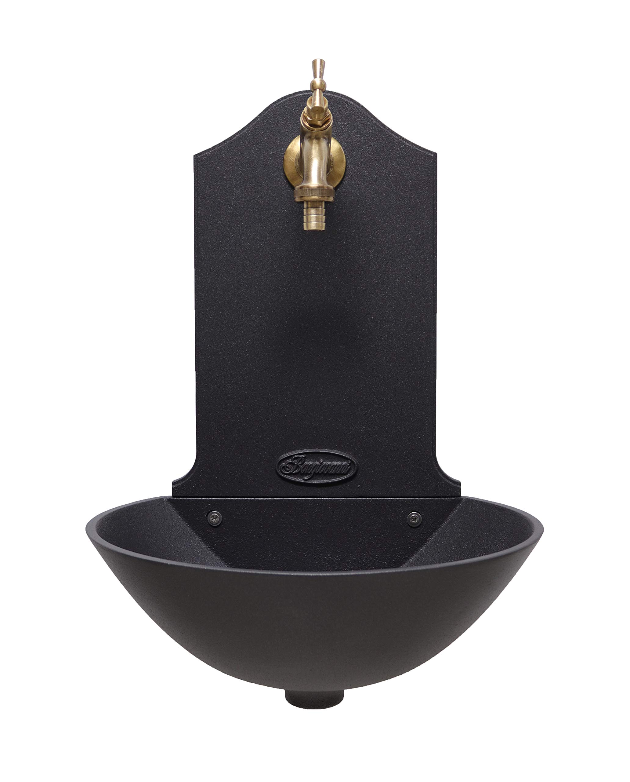 Fontana Da Muro Malaga In Alluminio - Fontanella Da Esterno Con Rubinetto In Ottone - Foto 10