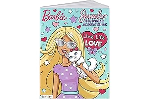 Lazy Days Barbie Live Life with Love Coloring and Activity Book for Girls