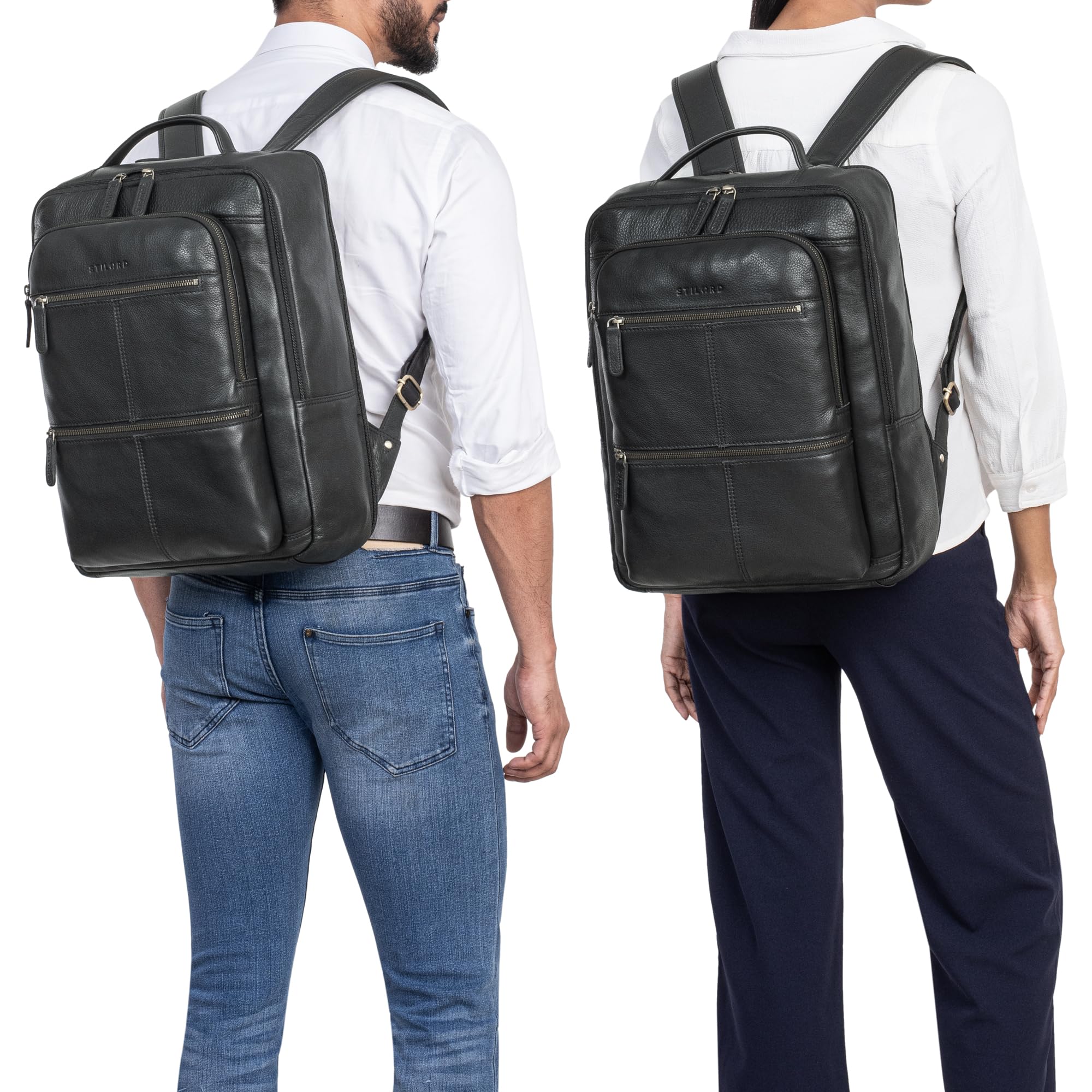 STILORD 'Coryo' Leather Laptop Backpack - Dettaglio