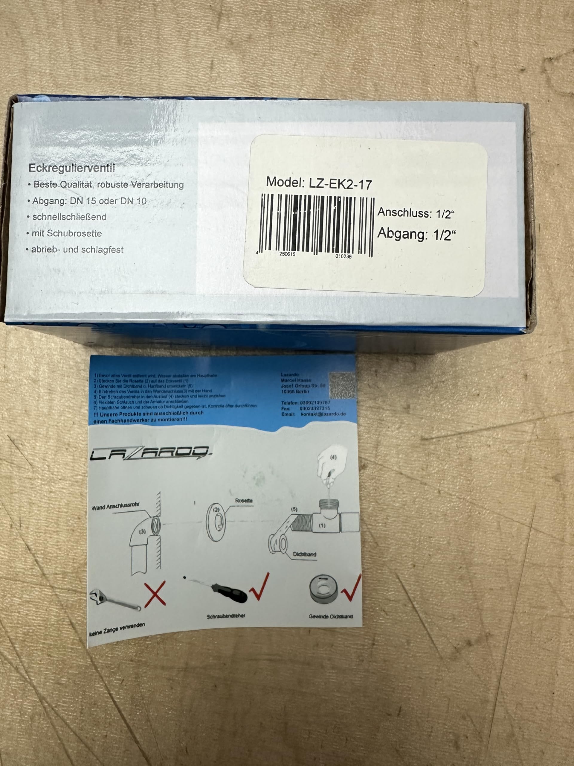 Valvola Angolare In Ottone 1/2 Pollice - Chiusura Rapida Per Impianti Idraulici - Foto 12