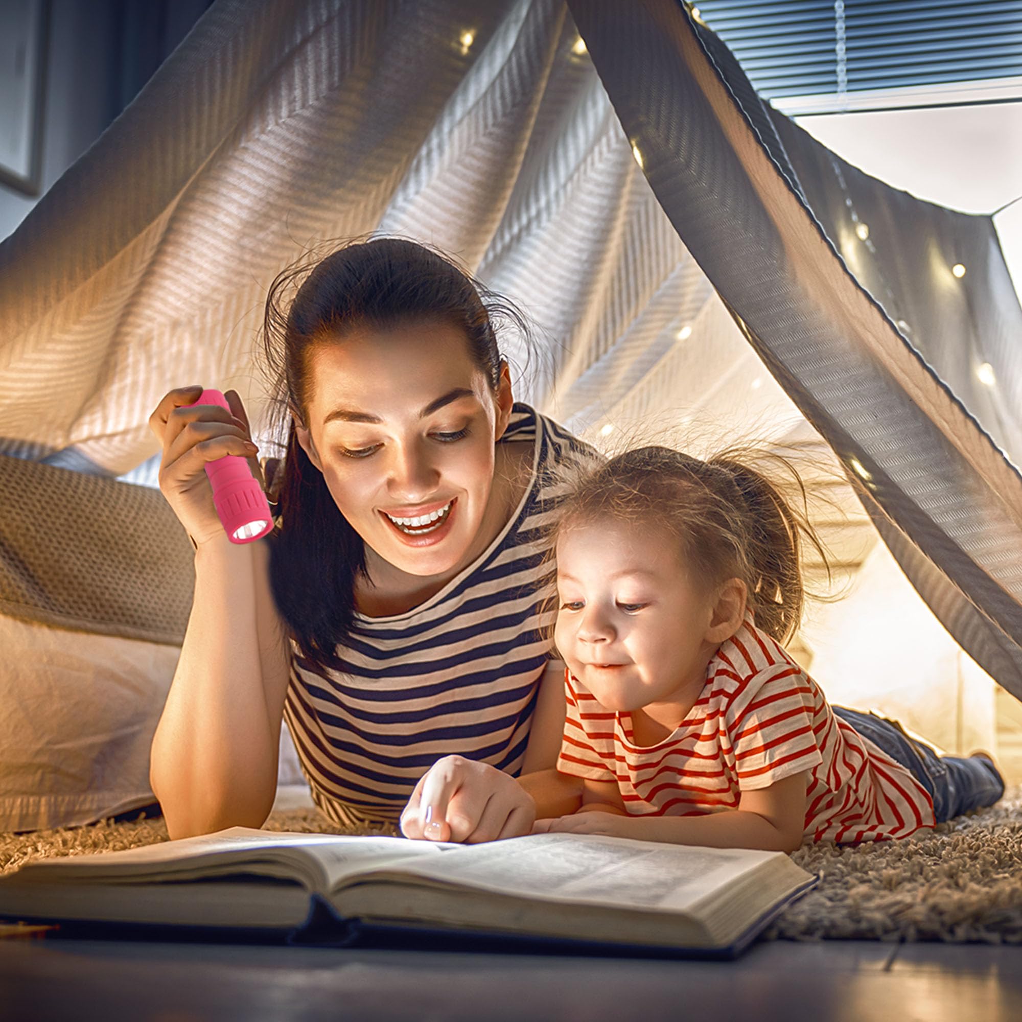 6er-Pack Professionelle Mini-Taschenlampen, superhelle 100 Lumen LED-Taschenlampen für Kinder, mit 18 AAA-Trockenbatterien im Lieferumfang enthalten