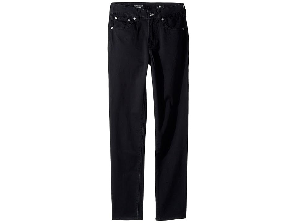 

AG Adriano Goldschmied Kids Slim Straight Sueded Twill Pants (Big Kids) (Black) Boy's Casual Pants