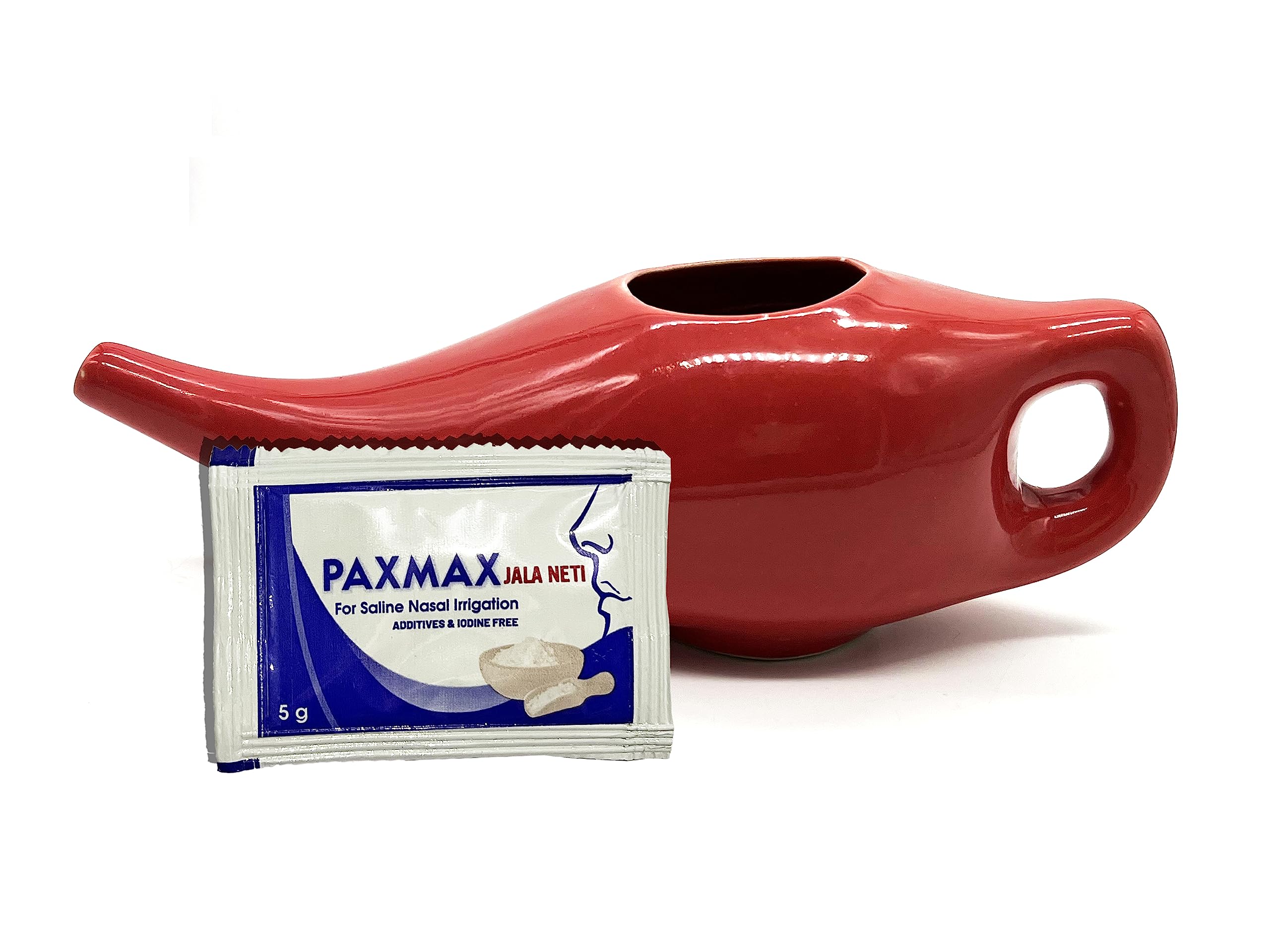 Dr. Head Neti Pot - Nose Wash System With Waterpulse - Nose Cleaner With Sinus Nasal Pressure - Neti Pots for Sinus - Jal Neti For Adults Children Nose Care. 185 Ml (Red)-image-5