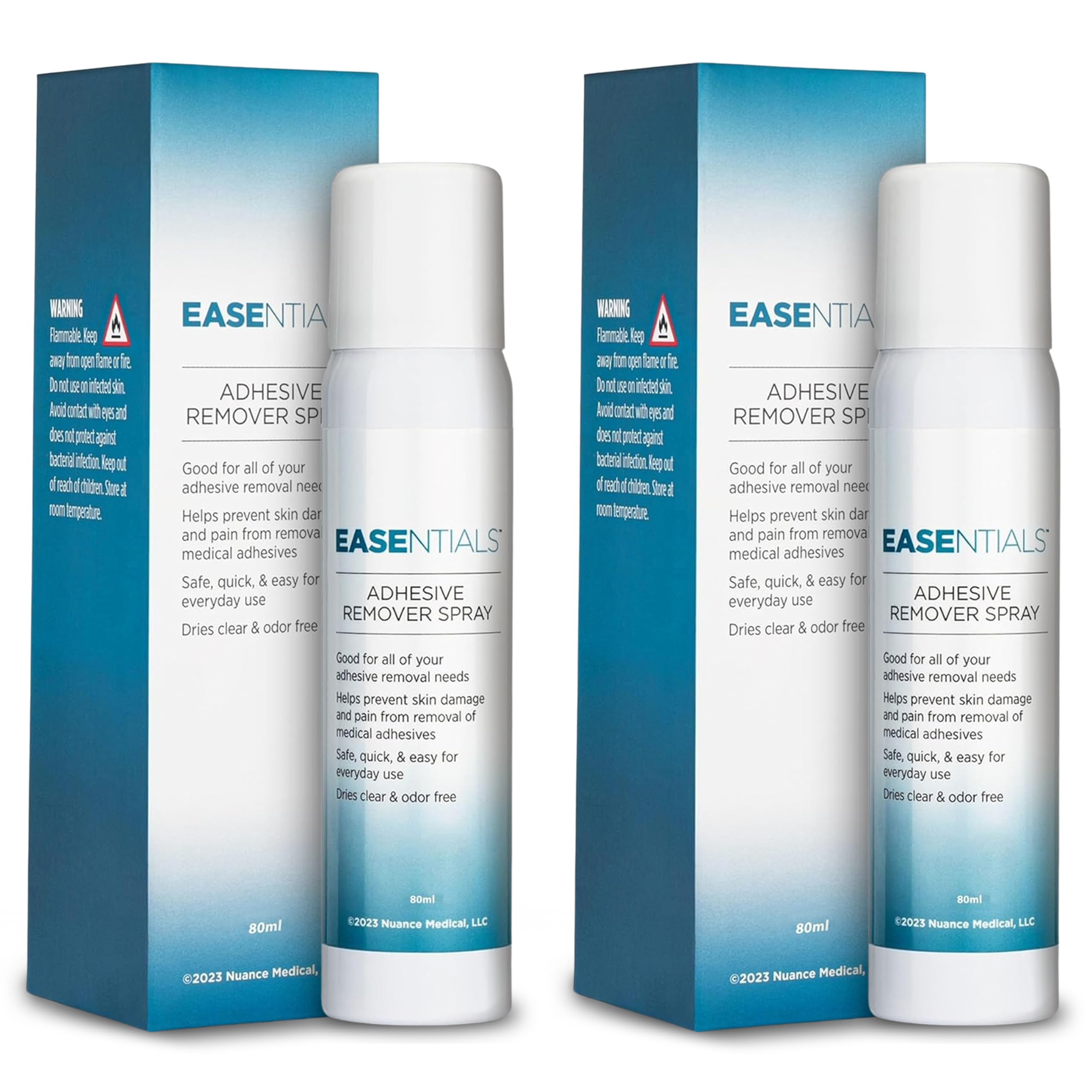 EASEntials Medical Adhesive Remover Spray, Silicone Adhesive Remover, 80ml