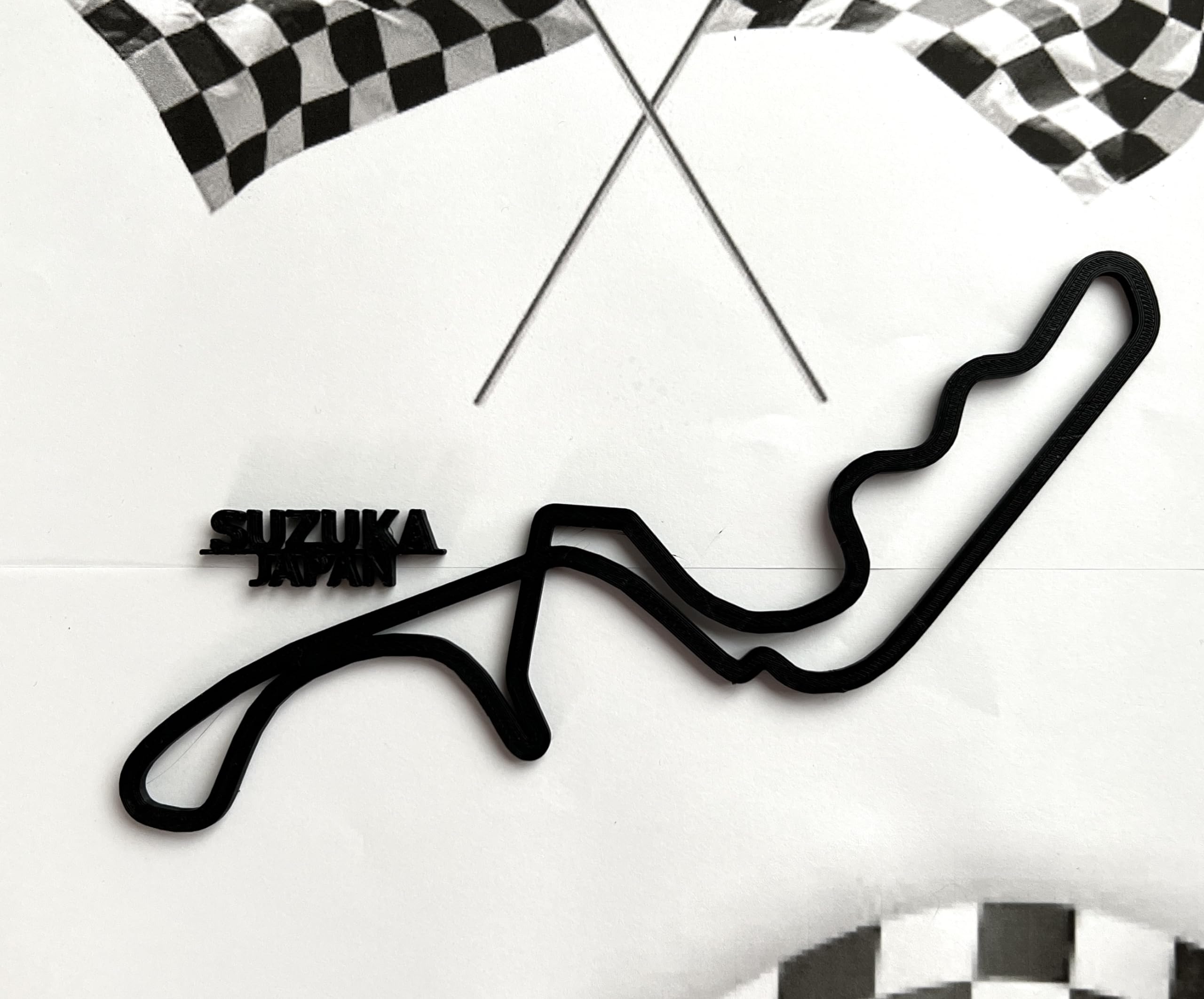 Formula 1 Circuit Wall Art - Grand Prix Race Track Sculpture - Motorsport Gift - Monaco - Spa - Monza - Any Track. (Japan - Suzuka)