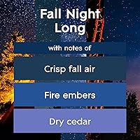 Vista 2 de Glade Candle Fall Night Long, vela perfumada con aceites esenciales, vela ambientadora, vela de 3 mechas, 6.8 onzas, 3