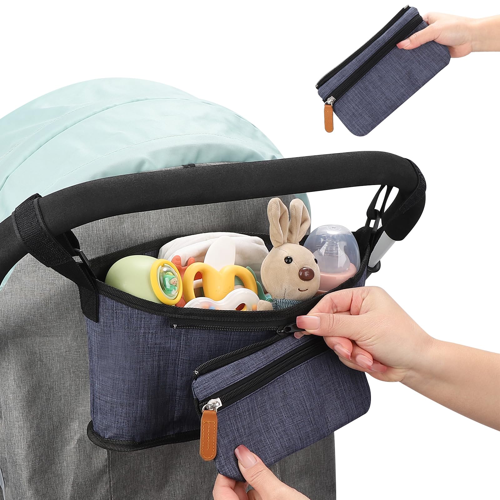 Stroller Cup Holder Universal Stroller Organizer Fits Uppababy