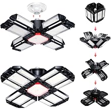 Garage Lights Ceiling Led 2 Pack, Plug in Shop Lights High Bay Light