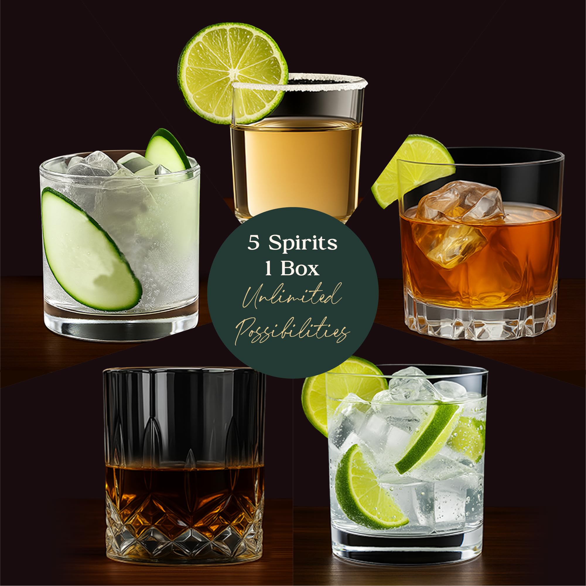 Alcohol Infusion Kit for Whiskey, Tequila, Rum, Gin & Vodka - Including User Manual - Alcohol Gifts for Men - Birthday Gifts for Dad - Drink Making Kit and Cocktail Infusion Set - Crafty Mixologist