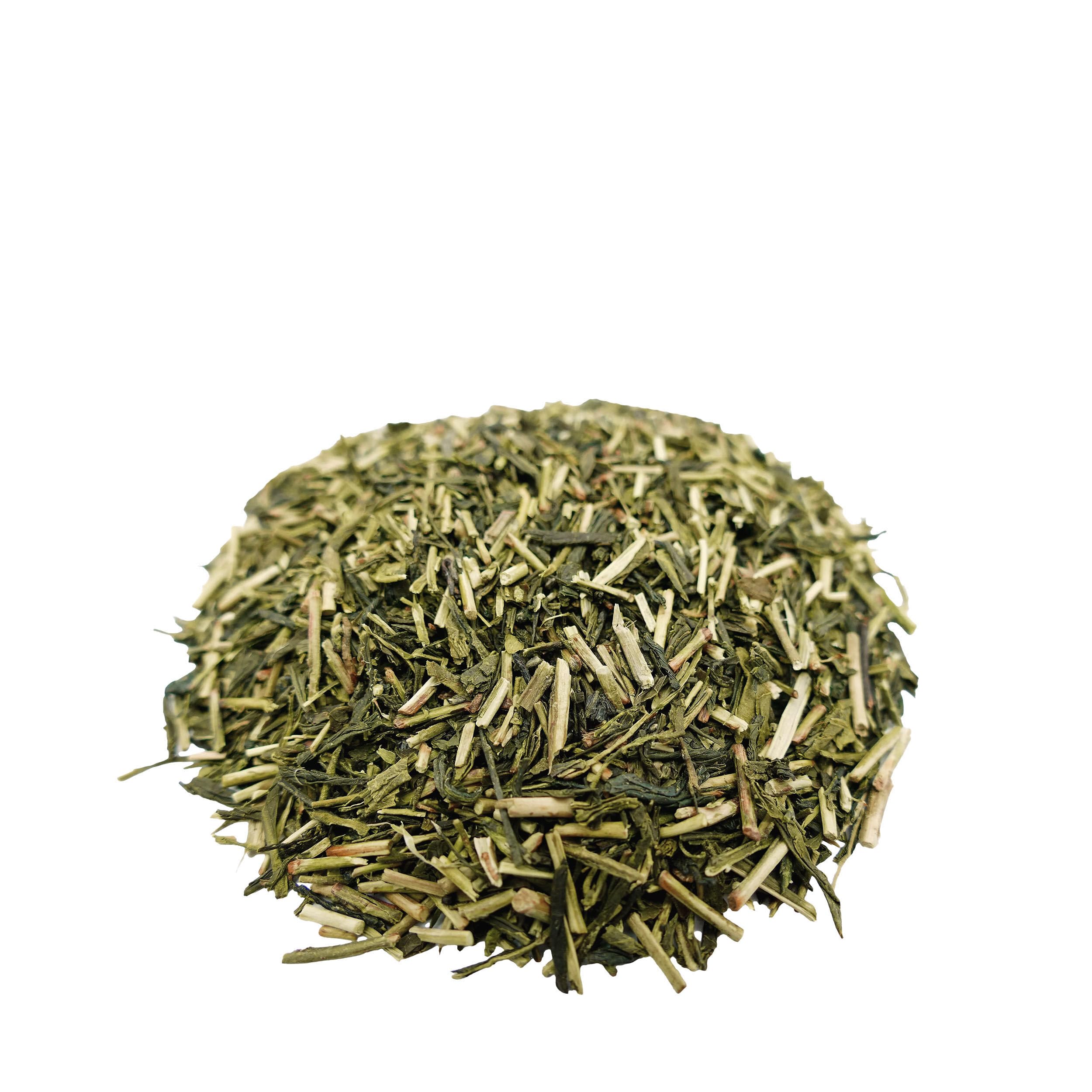 Grüntee BIO Kukicha Sencha Spätfrühlingsflush Mediumgrown aus Japan, mittelkräftig, fruchtig, grasig/nori, frisch abgefüllt