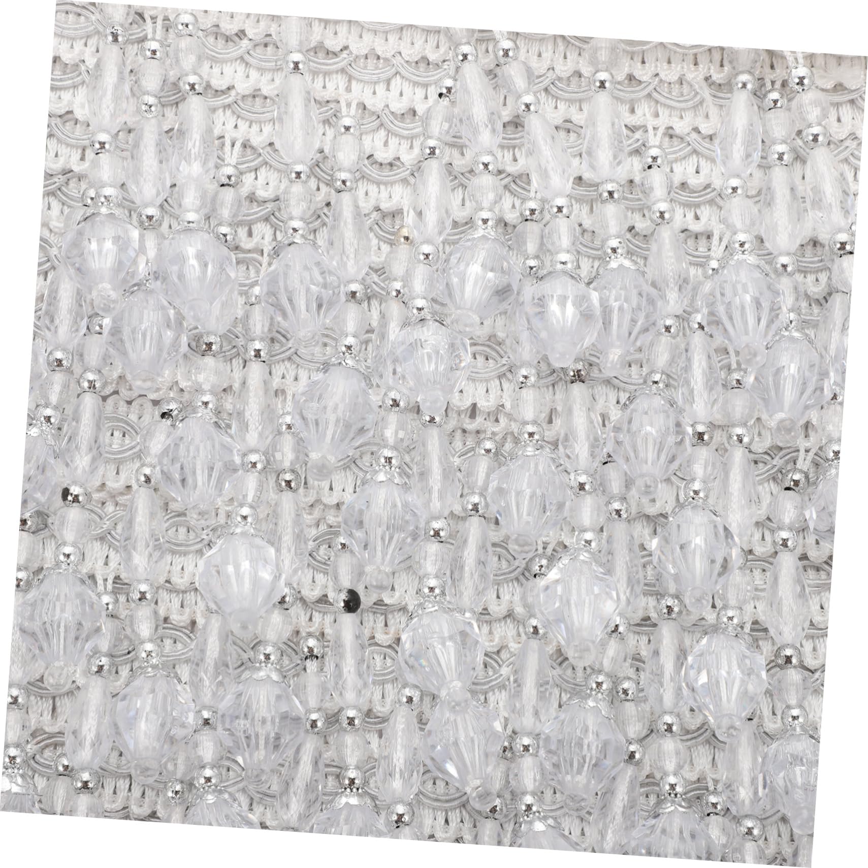 LIFKOME Bordure De Rideau à Franges Perlées Blanc 11,5 m Multifonction Diy Décoration Textile Maison Fête Artisanat