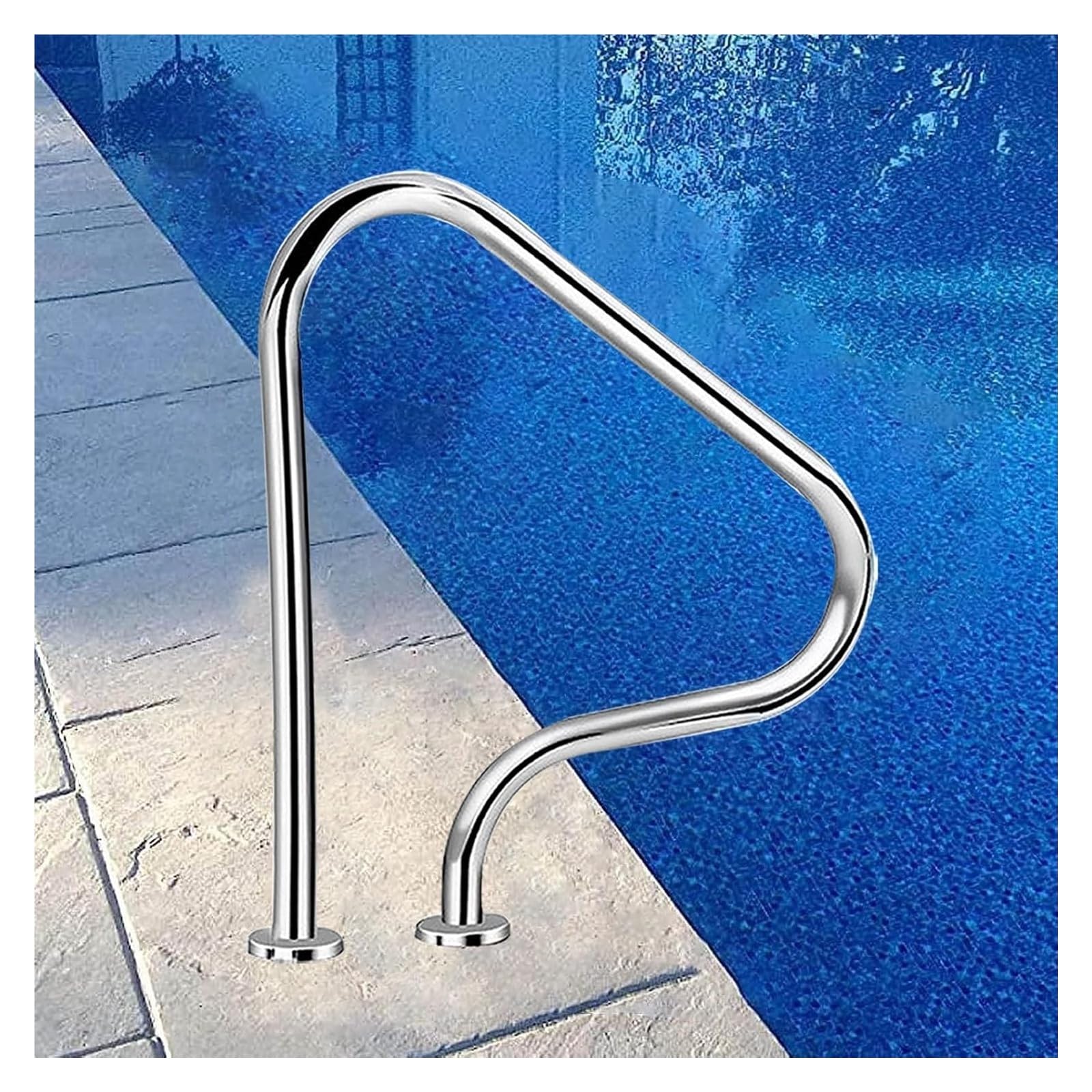 Barre d'appui de piscine antidérapante avec poignées de spa en acier inoxydable 304