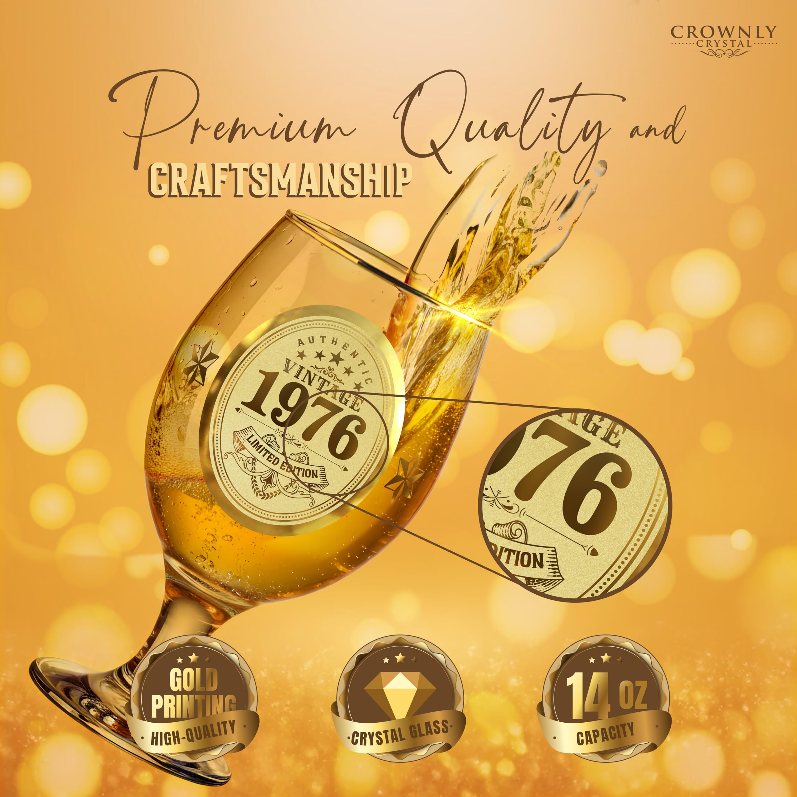 50e verjaardagscadeaus voor mannen, 1974 whiskyglas in gewaardeerde 50e verjaardagscadeaus voor mannen, 1974 whiskyglas in gewaardeerde