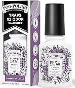 Poo-Pourri Before-You-Go Toilet Spray, Lavender Vanilla, 2 Fl Oz, Up to 100 Uses, Bathroom Odor Deodorizer with Essential Oils for Home or Work, Travel Essentials, TSA Approved Size