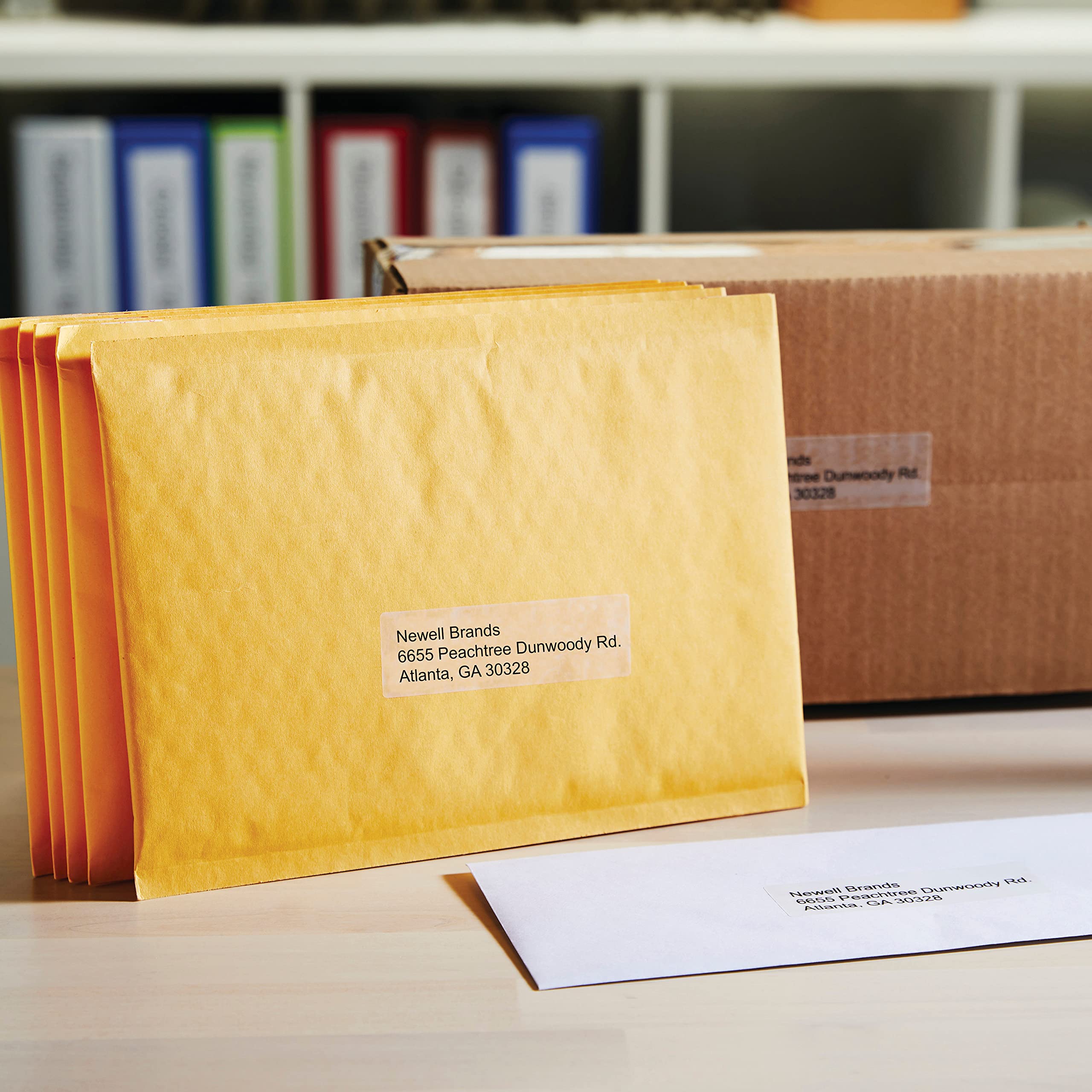 DYMO Original LabelWriter Adressetiketten | 36 mm x 89 mm | schwarz auf transparent | 2 Rollen mit je 130 leicht ablösbaren Etiketten (260 Etiketten) | für LabelWriter Etikettendrucker