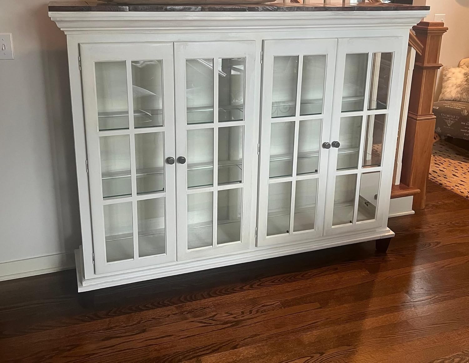 Bookshelf, China Hutch for Bedroom, Living Room, Home Office(WHITE)