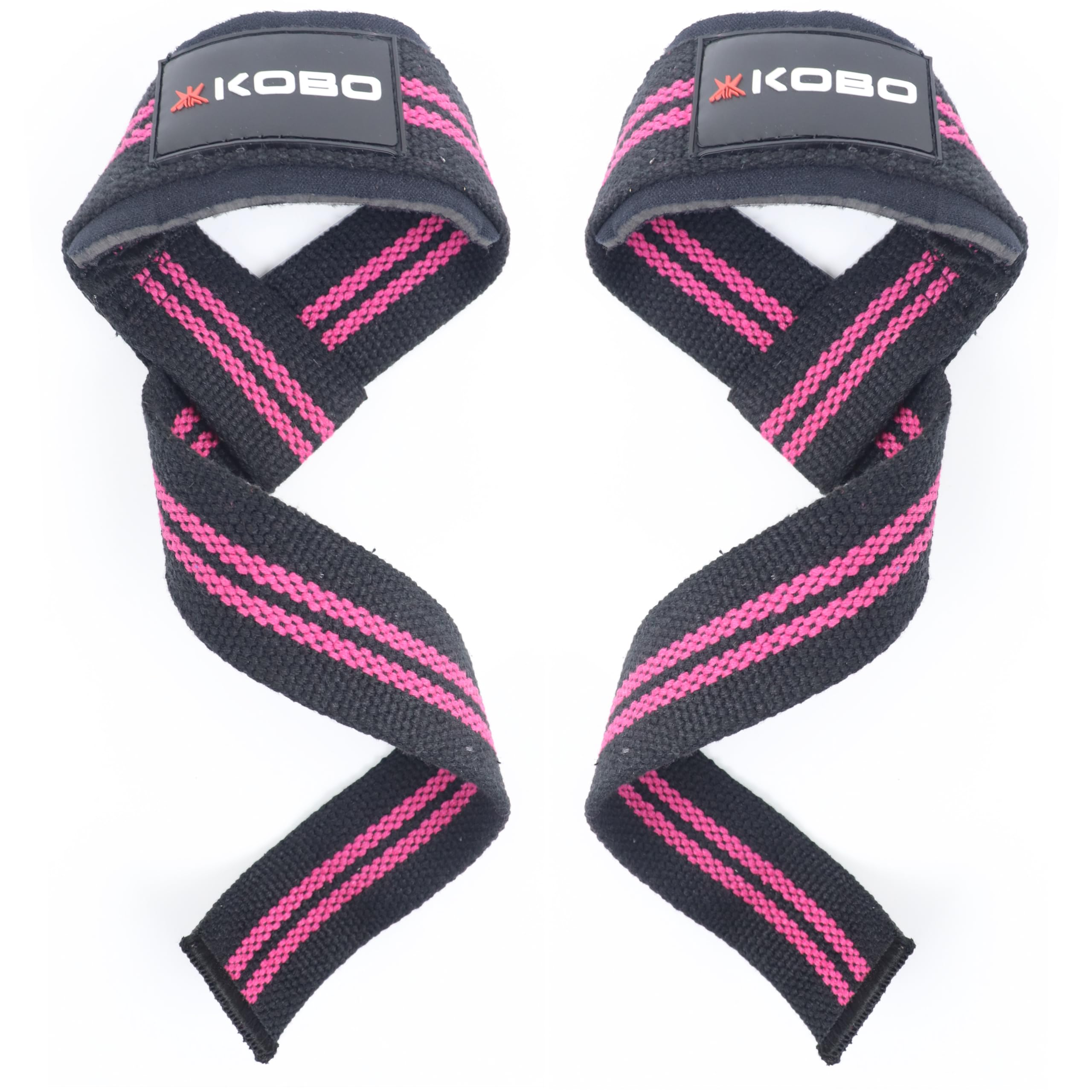 Kobo Power Training Weight Lifting Straps for Gym, Training Wrist Support Padded Straps Belt Bodybuilding Powerlifting Fitness Webbing Bar Grips (B0CN31YV61) Amazon Price History, Amazon Price Tracker