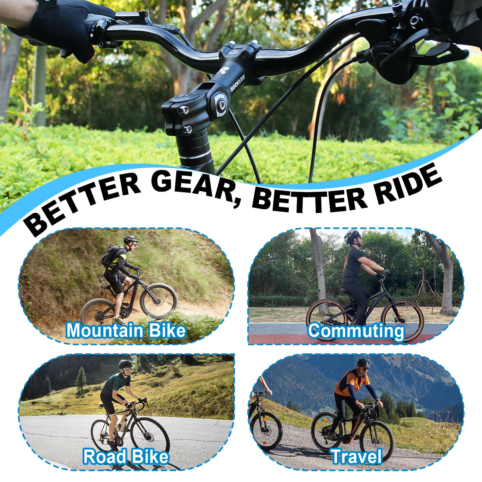 Fahrradlenker Vorbau, Lenkererhöhung Fahrrad 31.8 * 110mm,Fahrradvorbau-Riser zur Winkelverstellung,Fahrrad Lenker Erhöhen für MTB