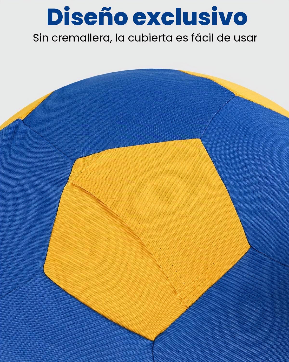ANC POP Pelota de pastoreo de Caballos de pastoreo, Juguetes para Caballos de 25 Pulgadas, Bolas de Perro con Bomba de Mano, Pelota de fútbol de Entrenamiento para Caballos, Azul y Amarillo