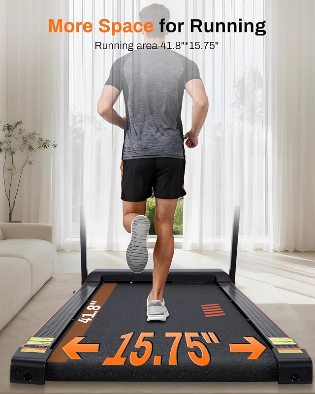 Treadmill for Home, 3.0 HP Walking Pad, 300 LBS Weight, 24 Programs image 4