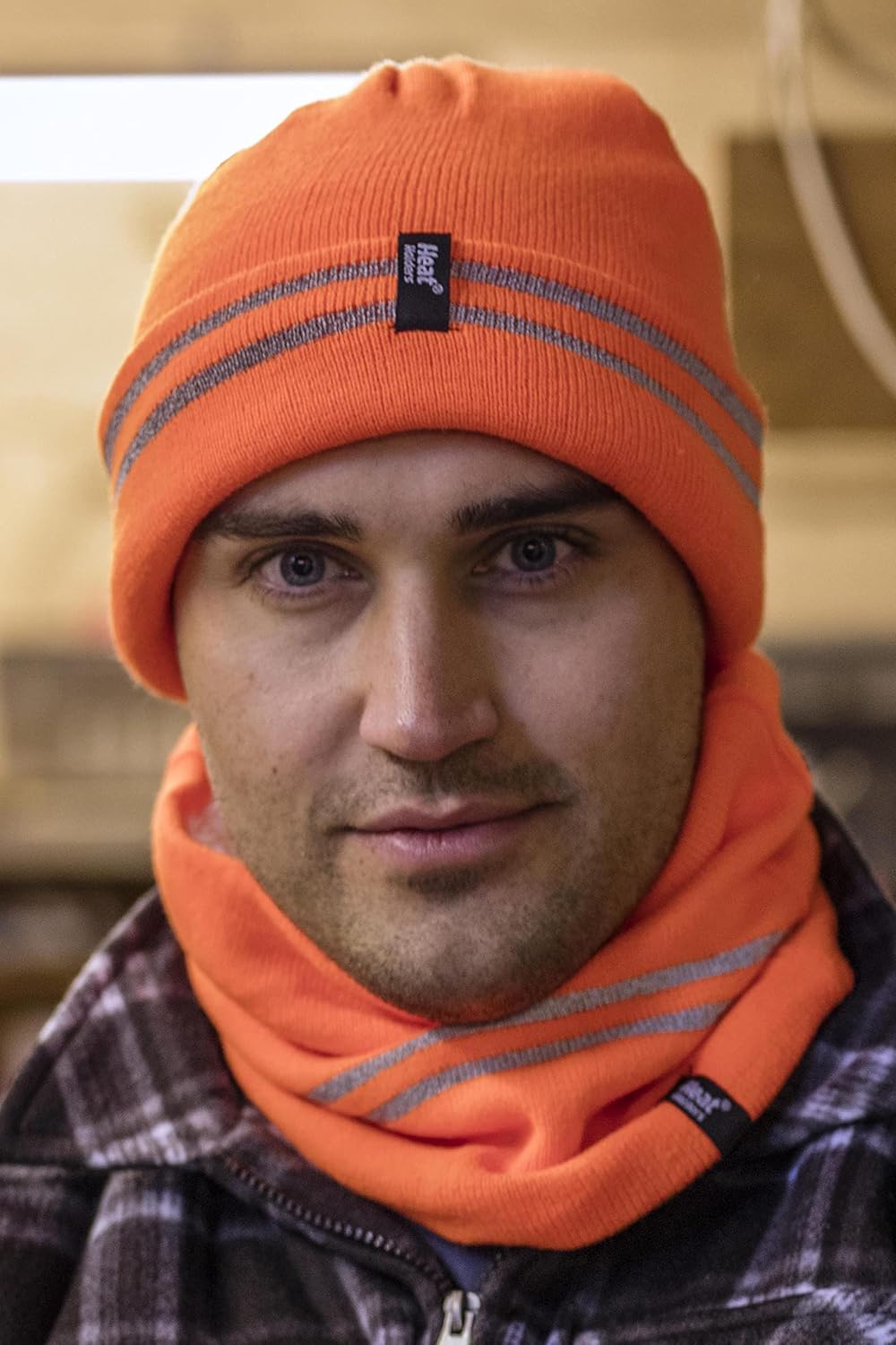 HEAT HOLDERS - Mens Hi Vis Thermal Insulated Reversible Knit Cap 3.4 tog One Size - Image 4