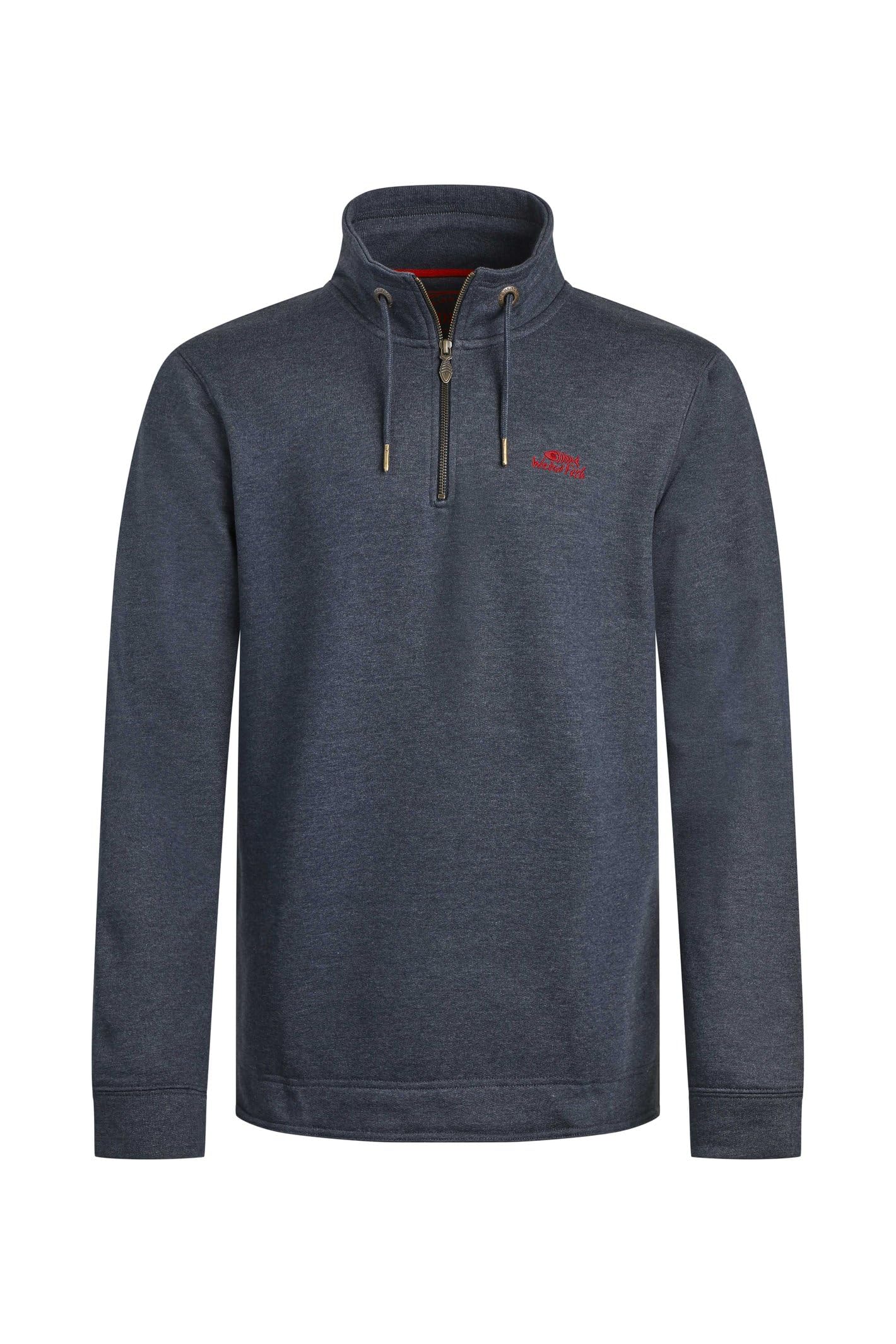 Weird Fish Men's Navy Brampton 1/4 Zip Sweatshirt