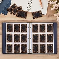 Vista 7 de Protector de páginas de 9 bolsillos – 648 bolsillos premium de doble cara fundas para tarjetas de intercambio de páginas para carpeta de 3 anillas