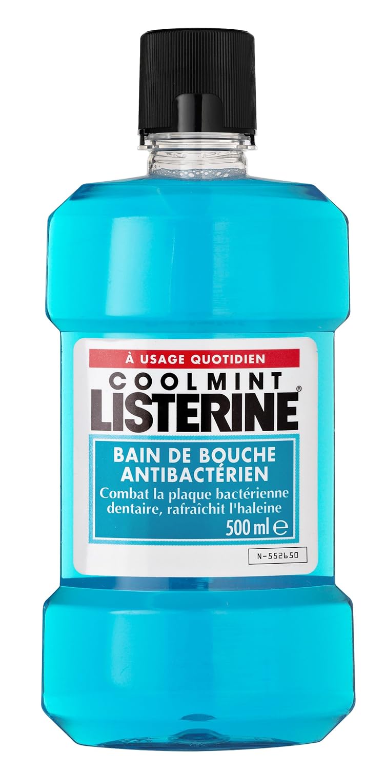 Listerine Cool Mint Antiseptic Mouthwash 500ml Health