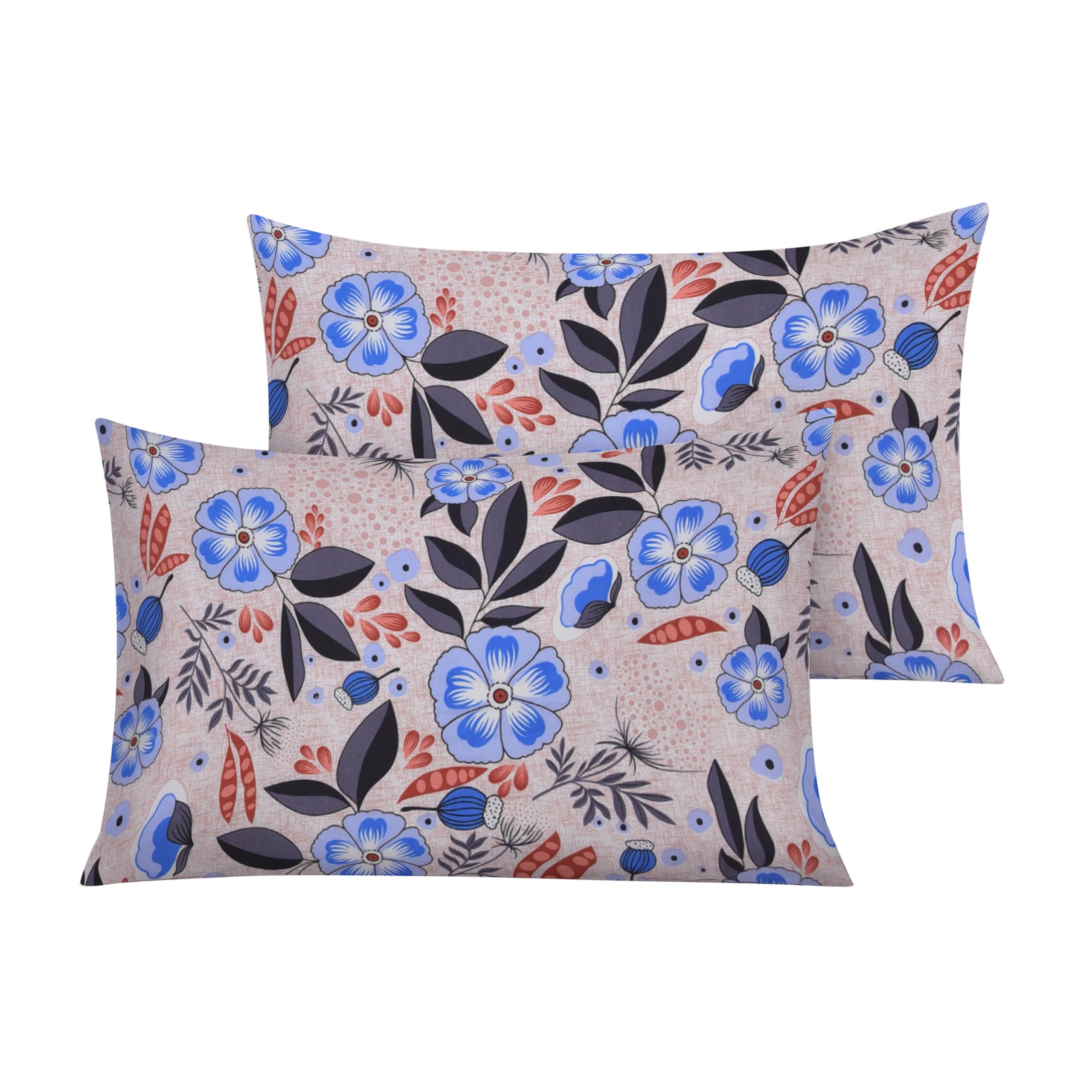 Raybedding Harvest Bloom Luxury Printed Floral Pillowcases Pair – 50X75cm With Envelope Flap, Soft Printed Pillow Covers