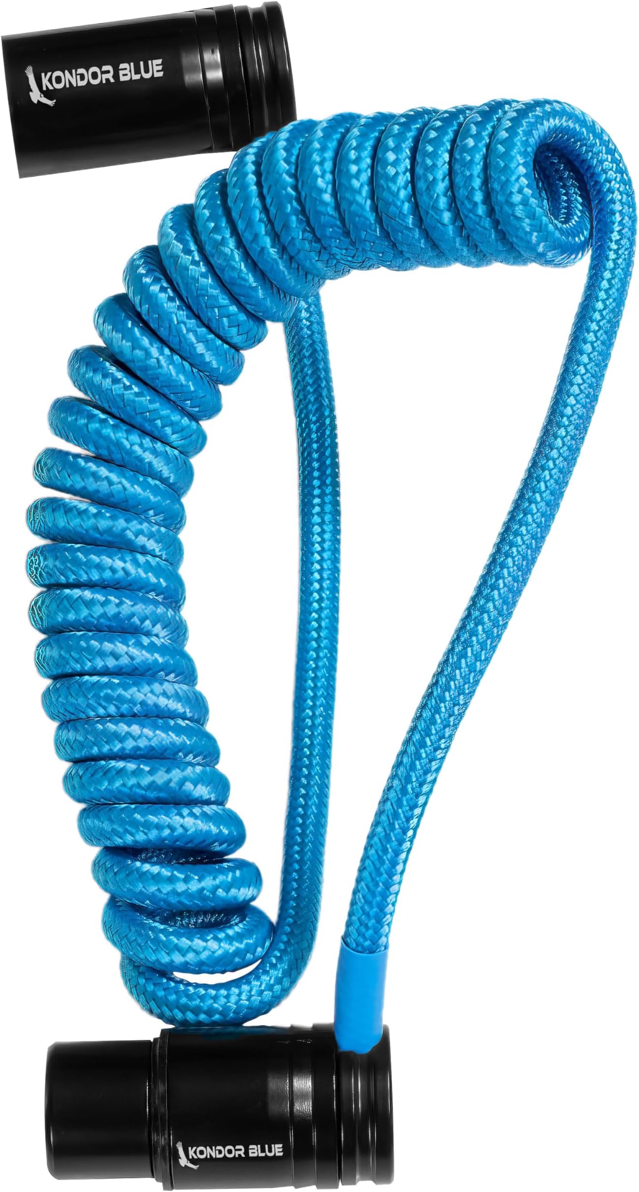 12-24" Coiled Braided Low Profile Right Angle XLR Cable for Cameras, Microphones, Studio Audio | Blue