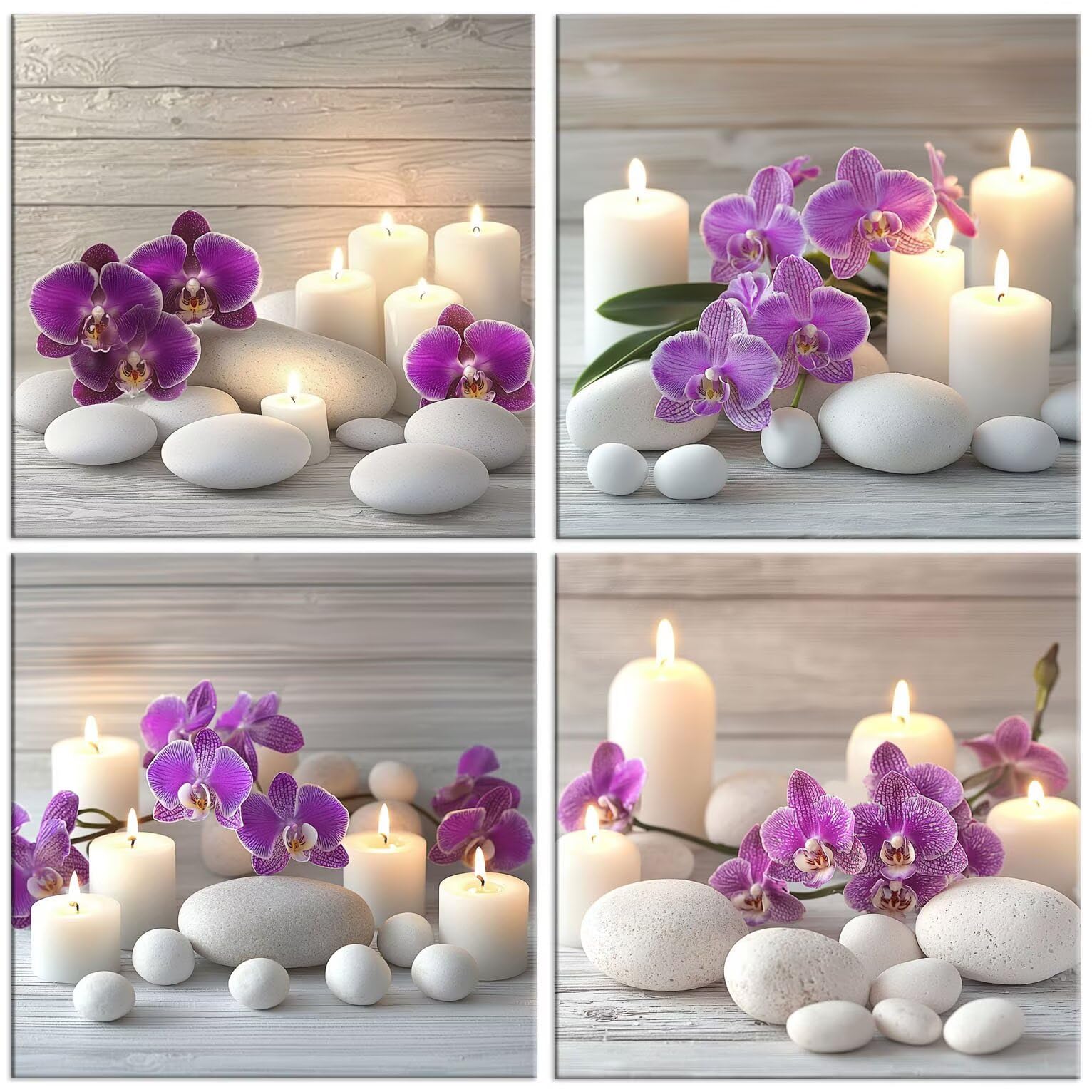 Vela de Orquídea de jade 5D Kits de Pintura de Diamantes 35x35cm G-931