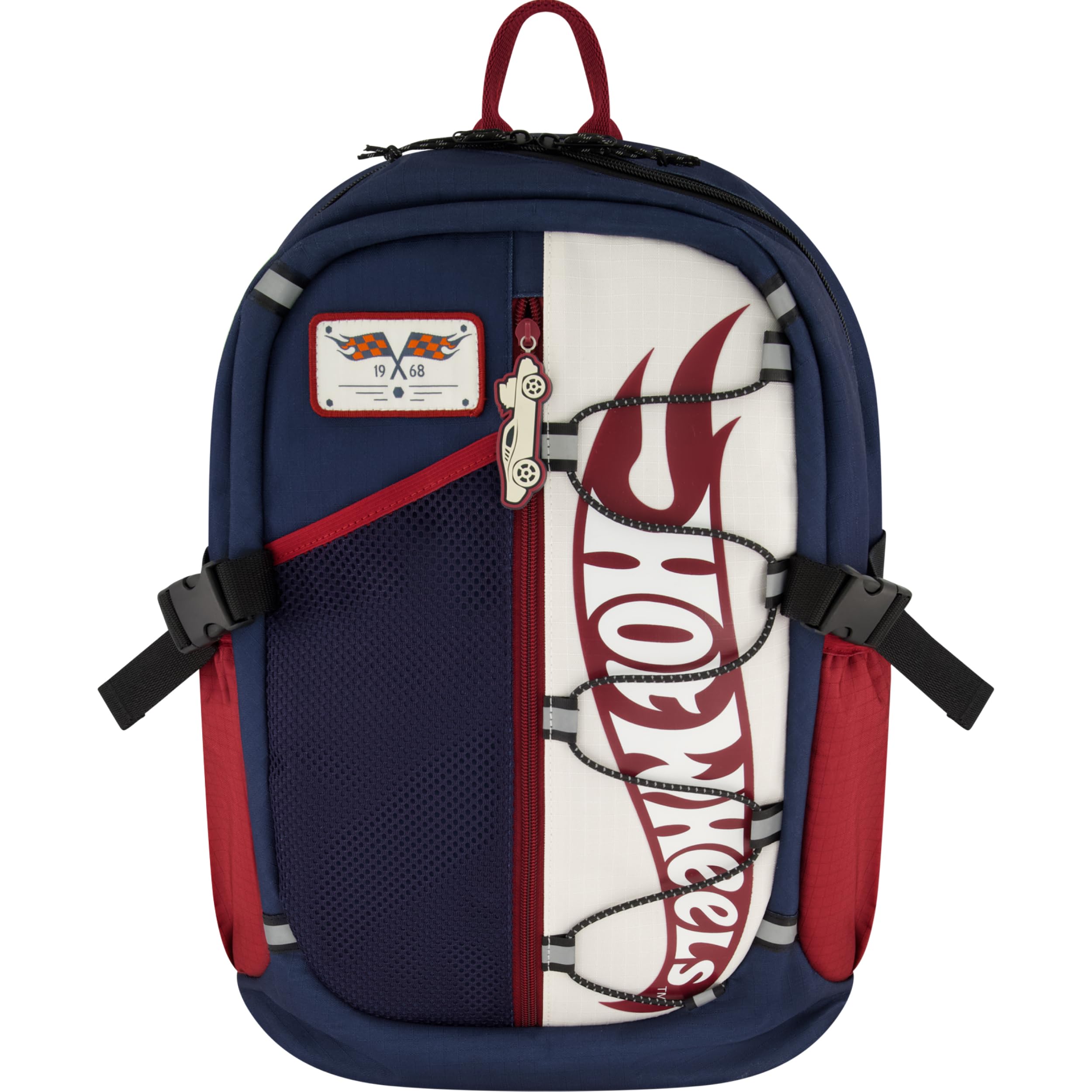 Concept One Hot Wheels 1968 Backpack, Classic Heritage Design for Men and Women, Navy, 12 Inch