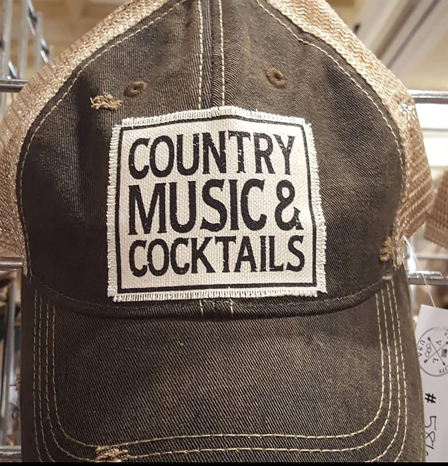 VINTAGE LIFE Women's Distressed Funny Sayings Trucker Baseball Hats - Image 2