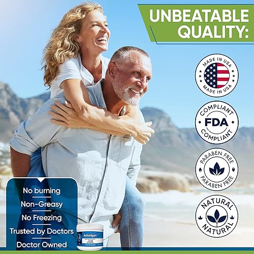 Miniatura 5 de ACTIVE AGAIN Crema para articulaciones y músculos, 4 onzas | Clínicamente probada para la salud y movilidad de las articulaciones, músculo, espalda,