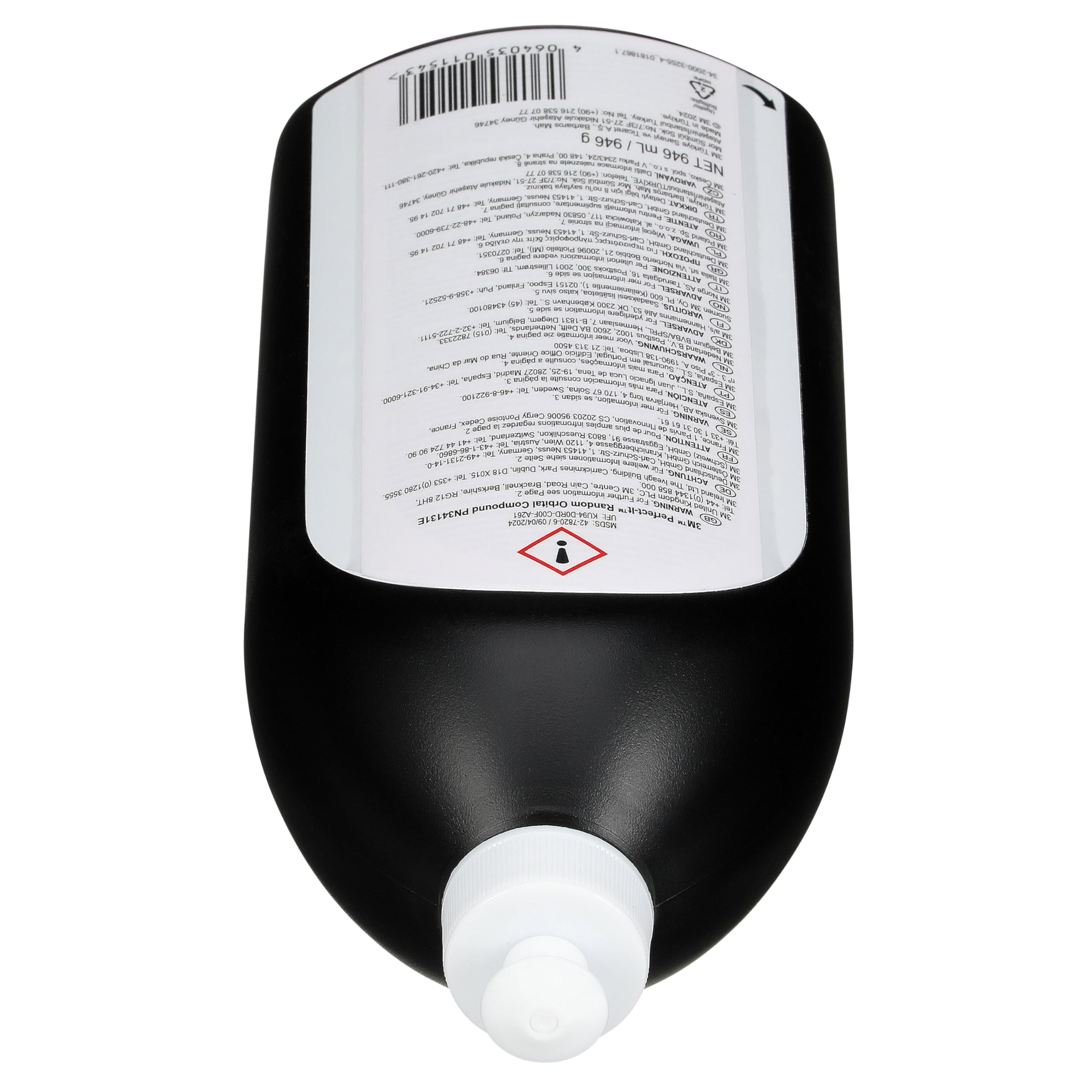 3M Perfect-It Exzenterschleifpaste, 946 ml, 34131E, weiß