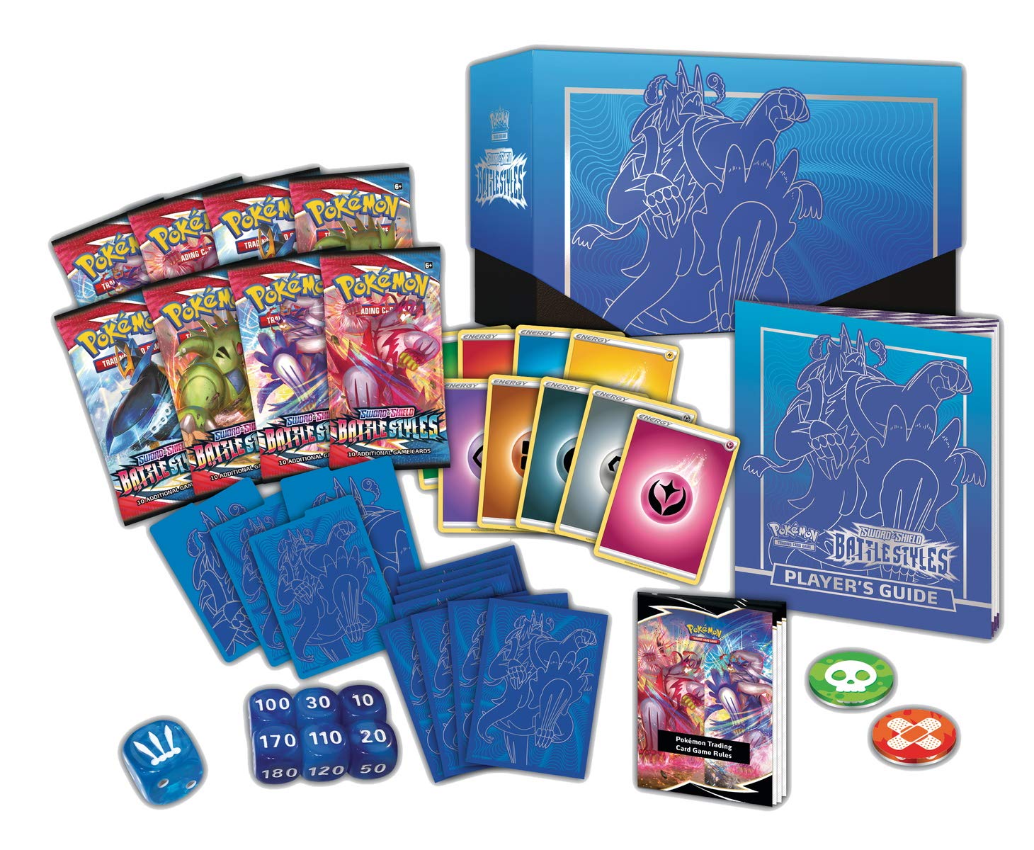 Amazon.com: Pokemon TCG: Sword & Shield - Battle Styles Elite Trainer Box