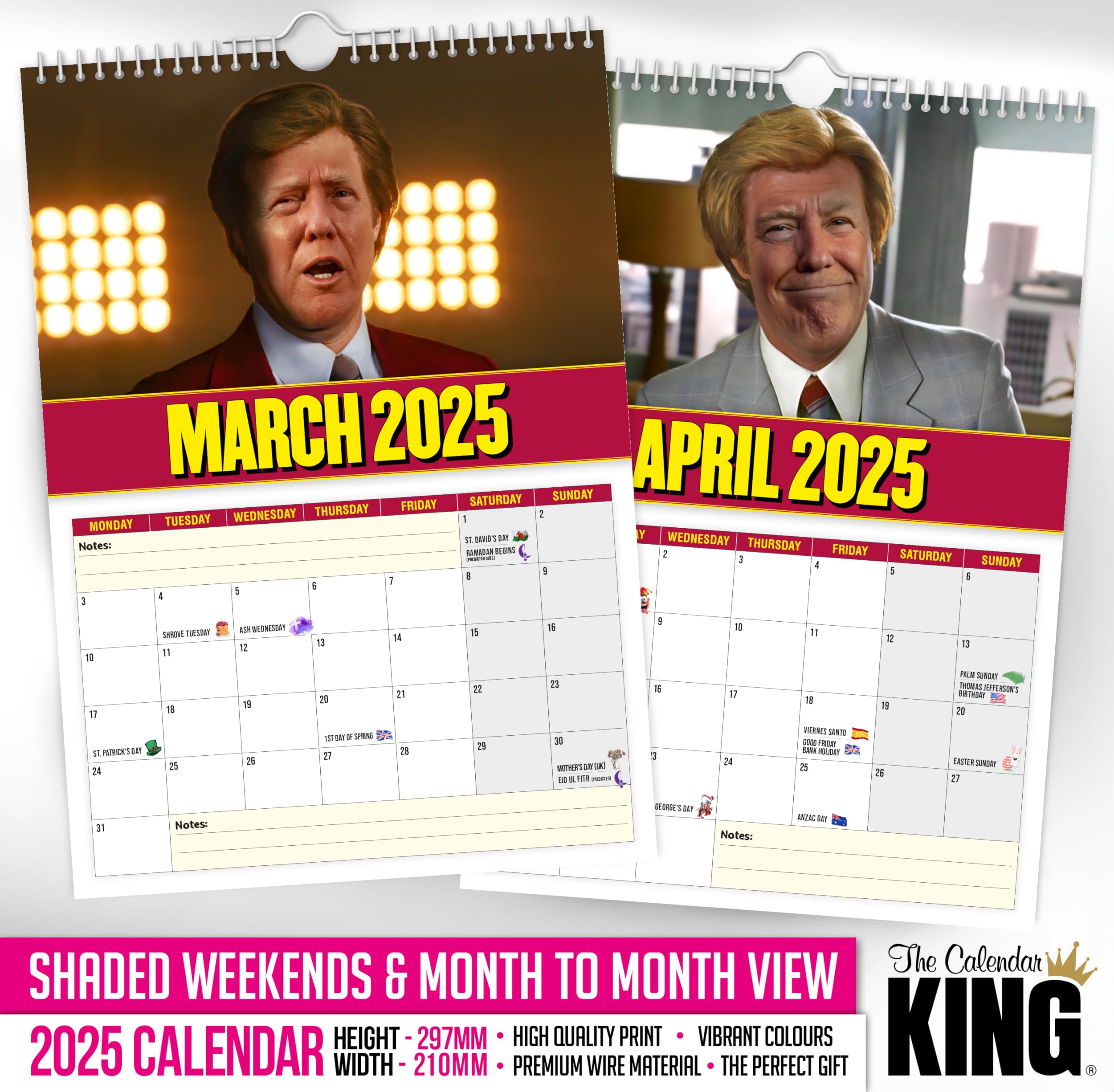 The Calendar King // Don Burgundy - 2026 Wall Calendar (Full Colour, A4 Size) - Image 3