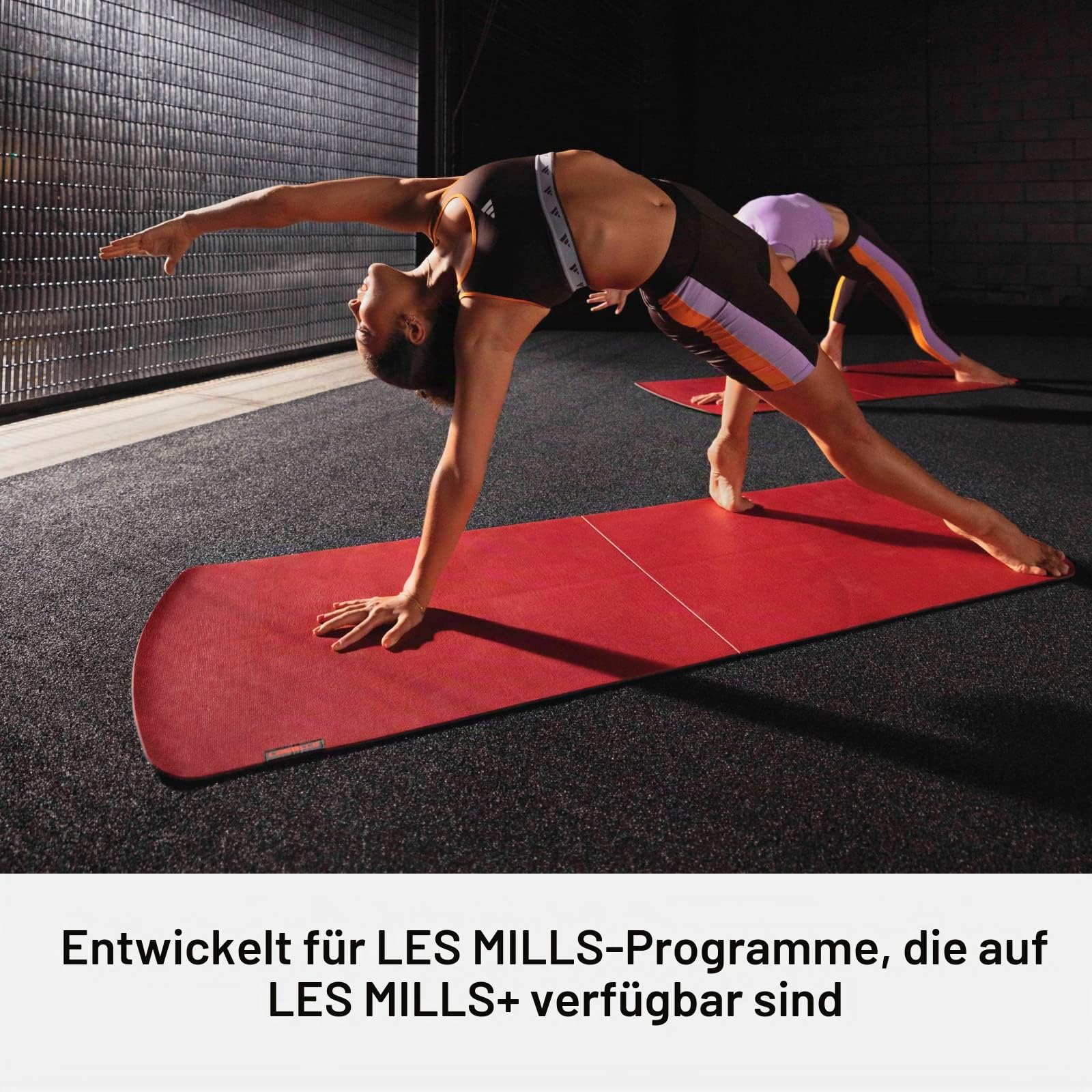 Les Mills™ MBX MAT™ Zweiseitig verwendbare Trainingsmatte für Yoga und dynamisches Fitnesstraining – für Zuhause und das Fitnessstudio