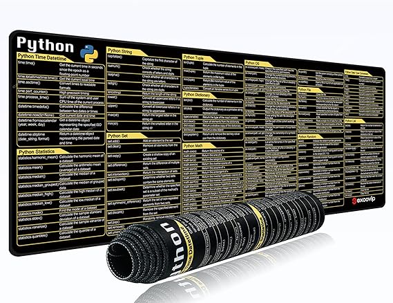 excovip Large Mouse Pad XL - Unique Desk Mouse Mat with Built-in Python ...