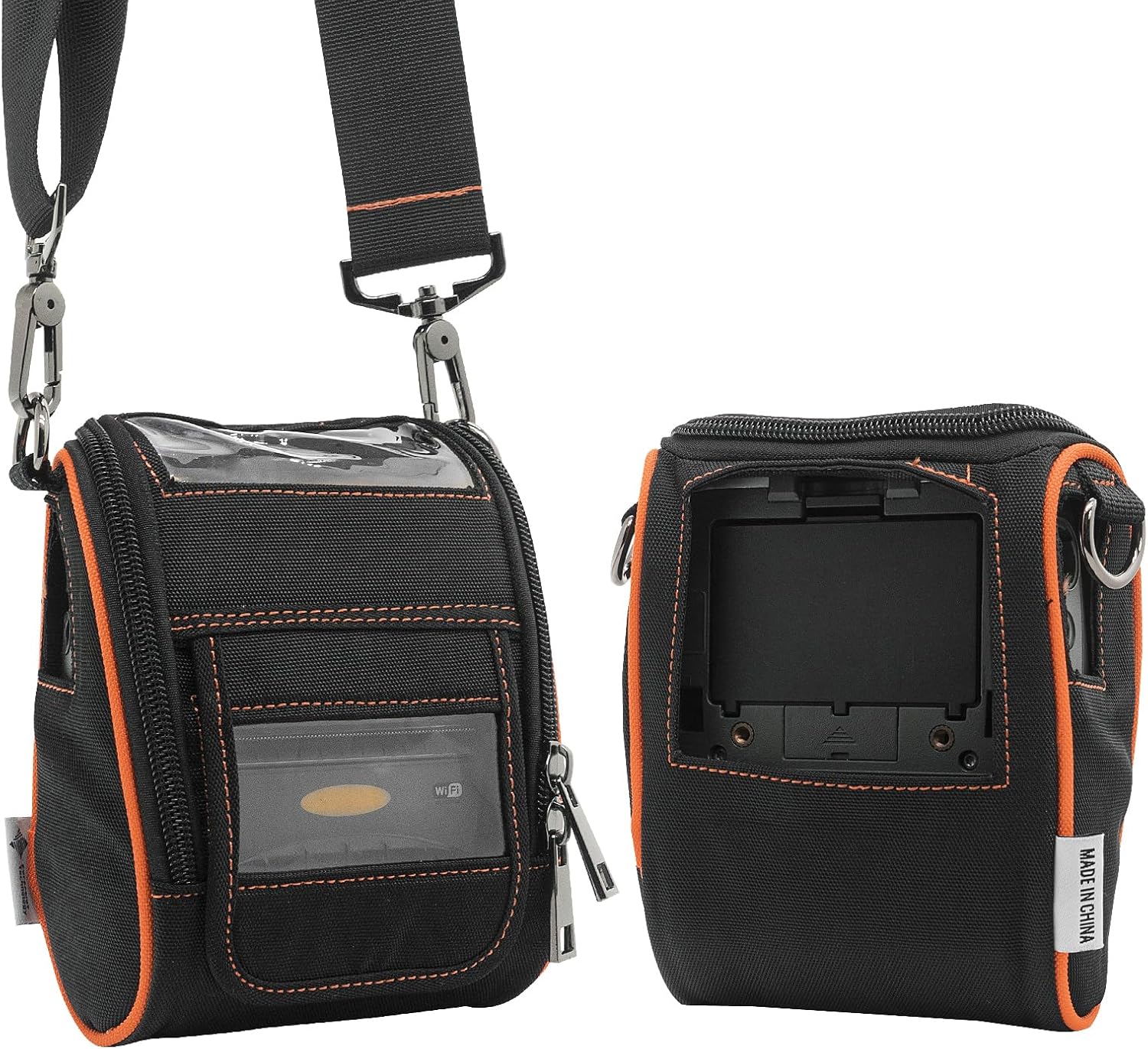 Carrying Case for Zebra ZQ510 & ZQ511 - Portable Thermal Label Printer Bag with Shoulder Strap and Belt Clip, Easy Transport and Protection, Convenient Label Access