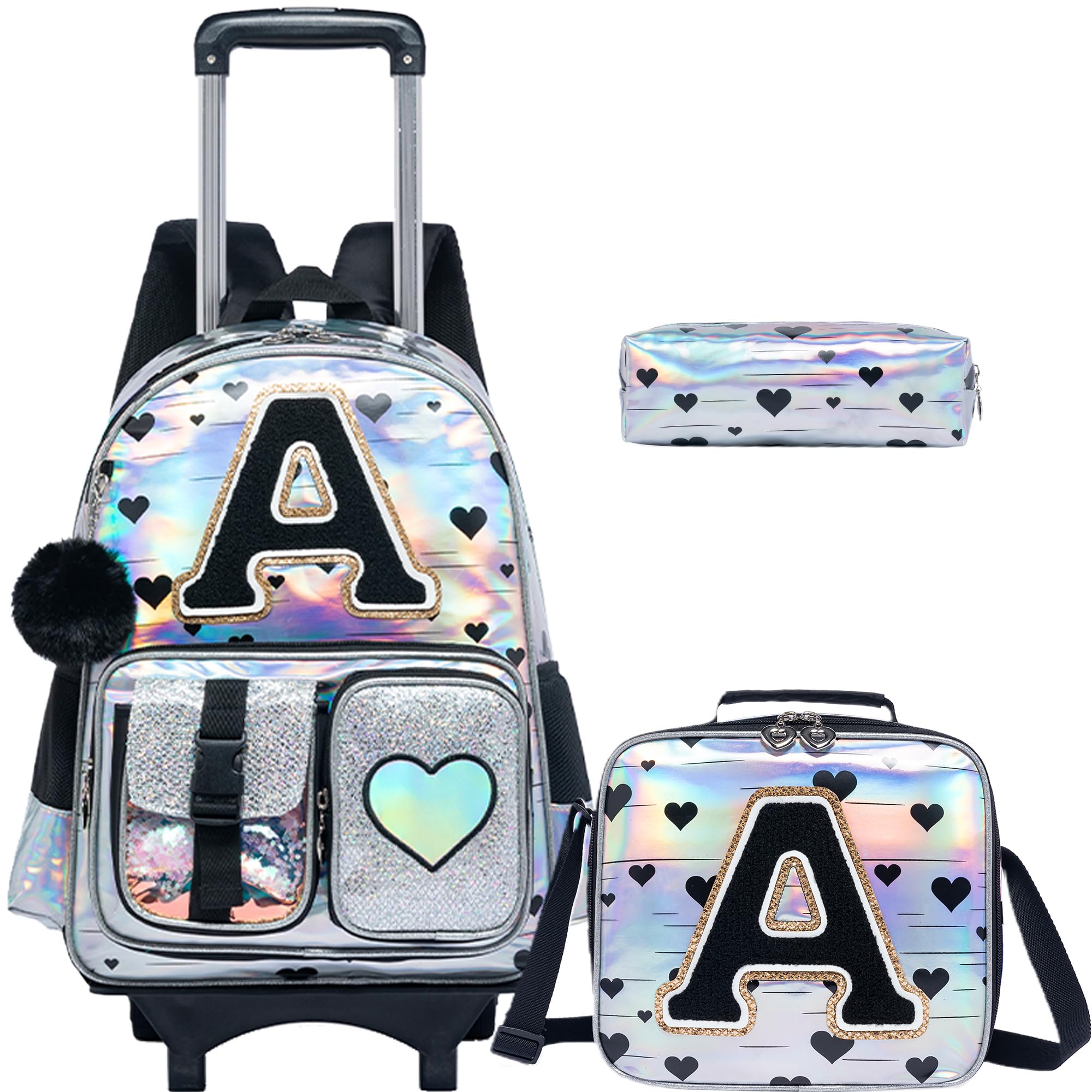 HTgroce Mochilas Trolley Escolares para Niñas para la Escuela Primaria