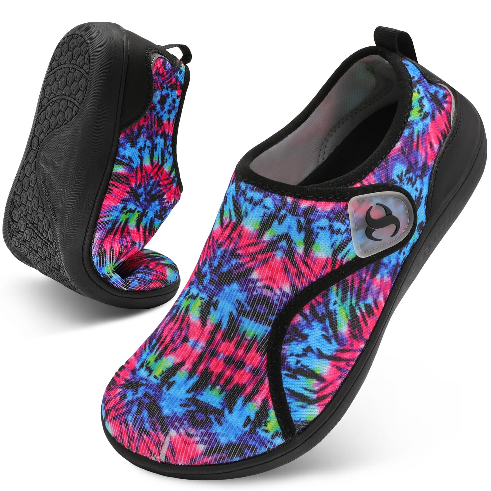 Womens Walking Shoes Comfortable Wide Diabetic Shoes Adjustable Zero Drop Edema Shoe Breathable Neuropathy Nursing Shoes Casual Wide Width Sneakers