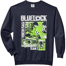 Blue Lock Yoichi Isagi Split Soccer Panels Comfort Colors Adult Sweatshirt