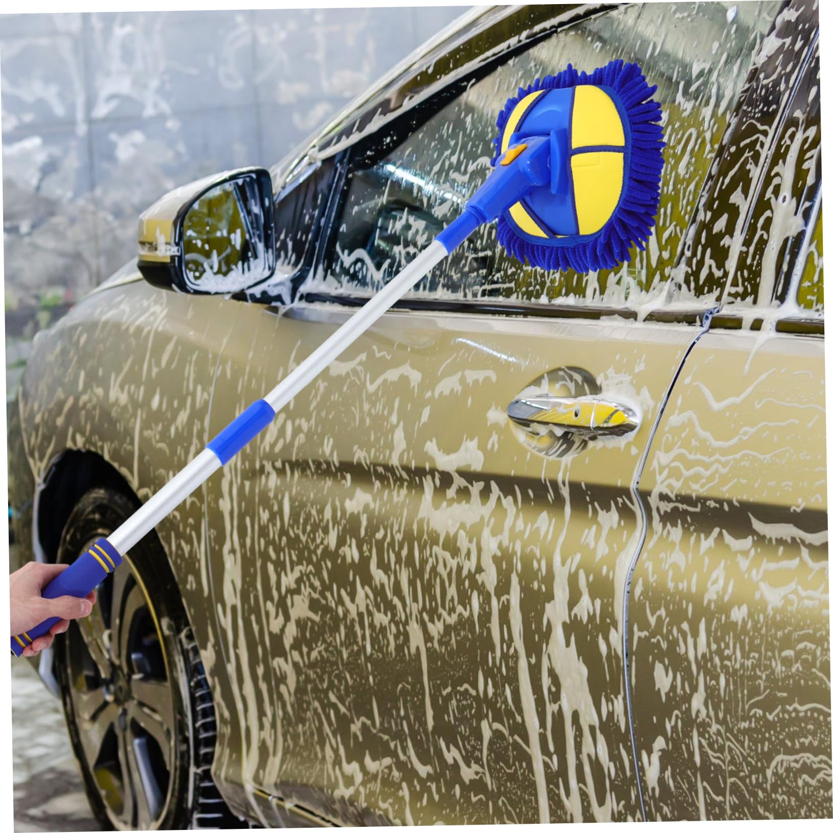 Teleskop Autowaschmopp mit Langem Stiel aus Aluminiumlegierung