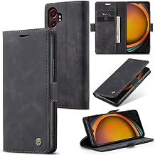 Case for Samsung Galaxy XCover 7 Pro, magnetic leather mobile phone case | 2 Slots - Kartenetui Hülle - PU-Leder schmutzresistent, Standfunktion,Schutzhülle, Flip Case, Geldbörse, Schwarz